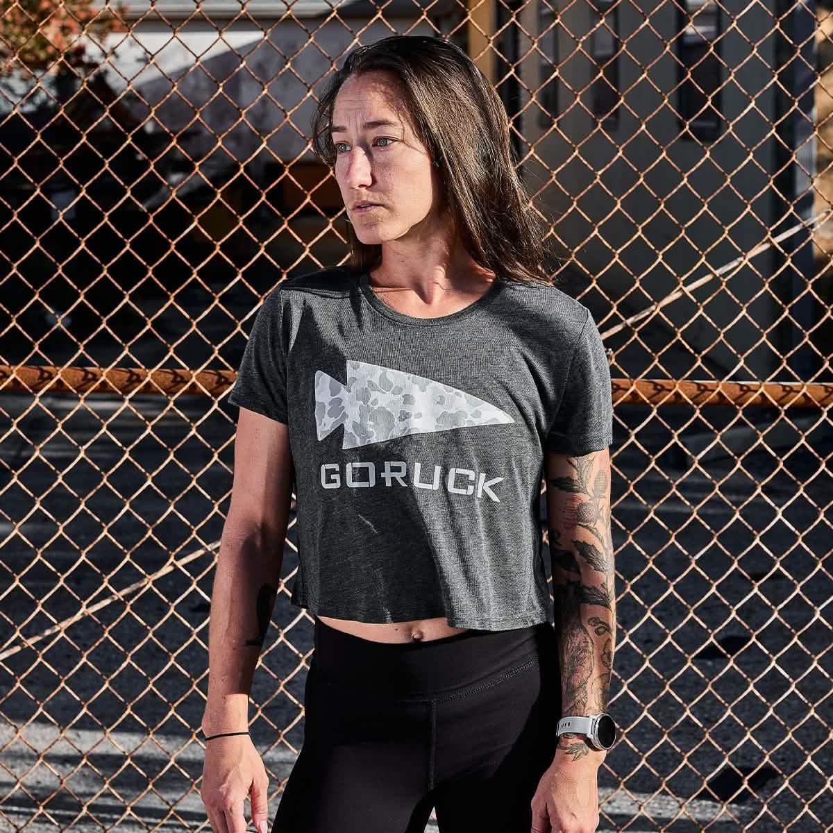 Women's Cropped Tee - Poly-Blend - Image 3